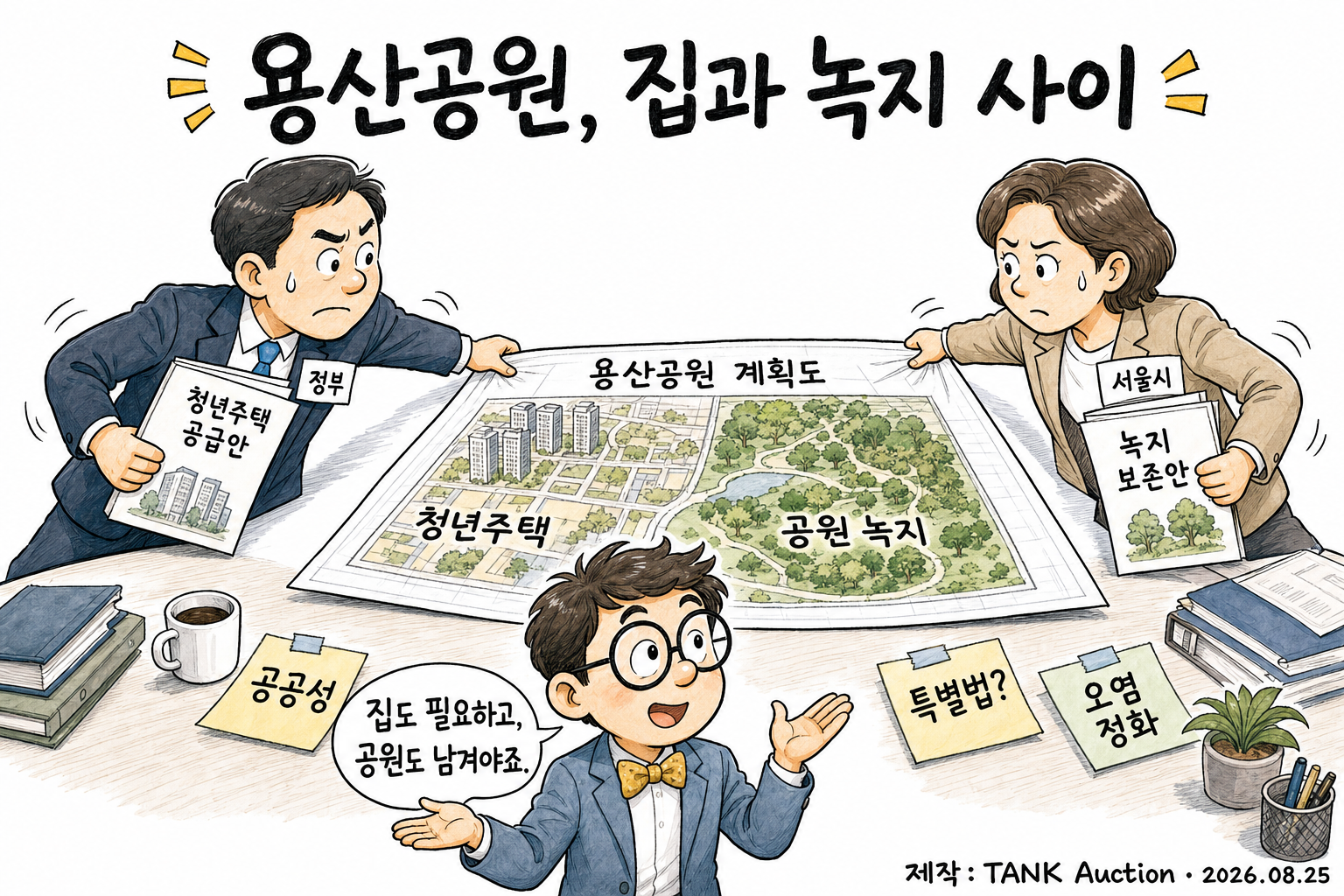 용산공원, 집과 녹지 사이