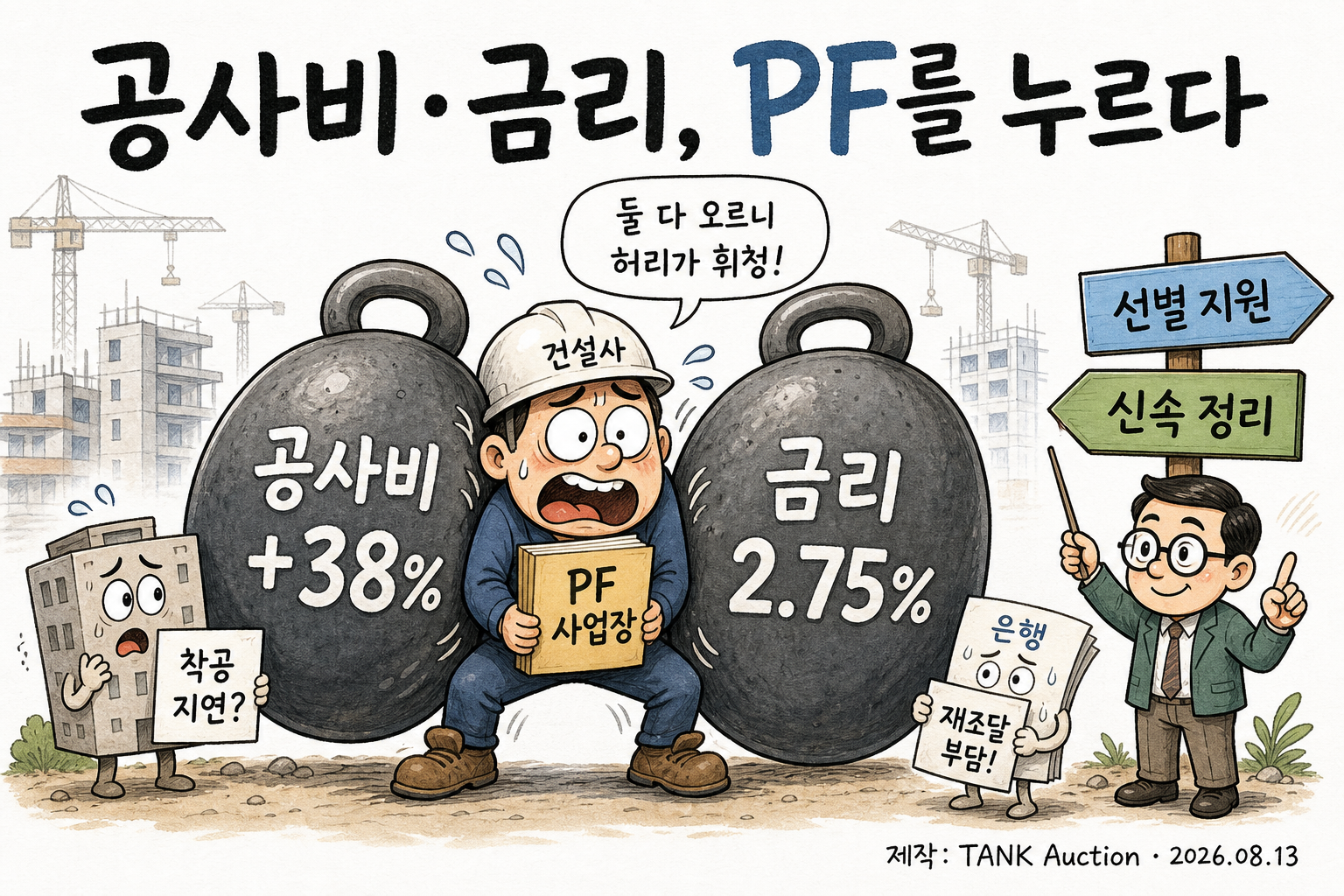 공사비·금리, PF를 누르다