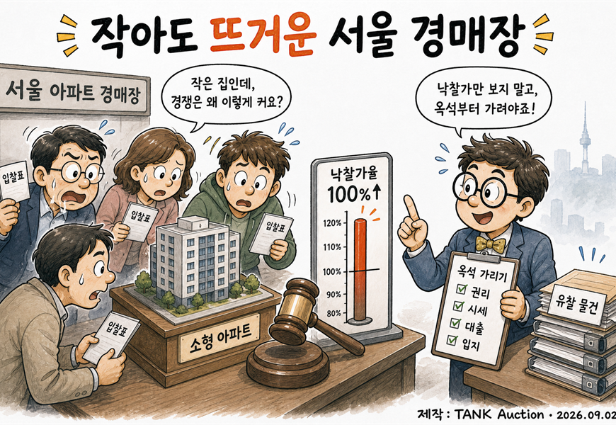 작아도 뜨거운 서울 경매장