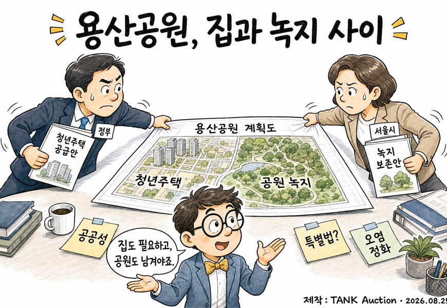 용산공원, 집과 녹지 사이